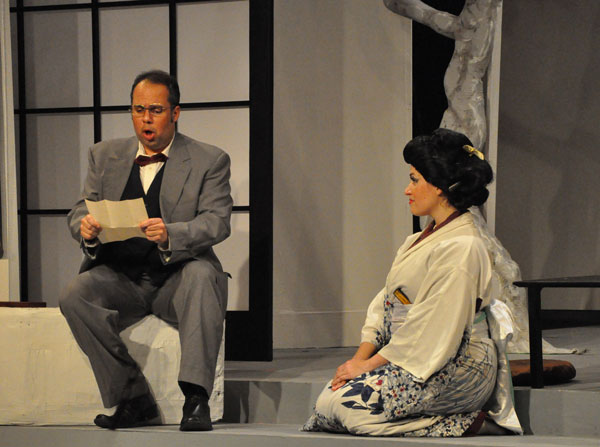 Madama Butterfly 2011 - letter scene - Ricardo Rosa and Christina Rohm - photo by George Schowerer